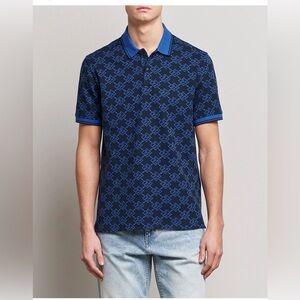 J Lindbergh navy polo shirt NWT luxury cotton blend gift for him resortwear
